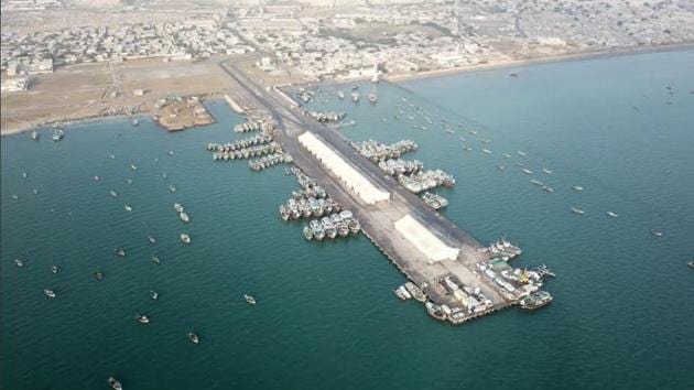 An aerial view of Gwadar port in Balochistan, a key part of the China-Pakistan Economic Corridor.(Twitter)
