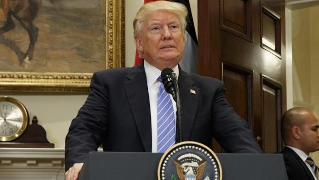 President Donald Trump in the Roosevelt Room of the White House in Washington. (AP File Photo) President Donald Trump in the Roosevelt Room of the White House in Washington. (AP File Photo)