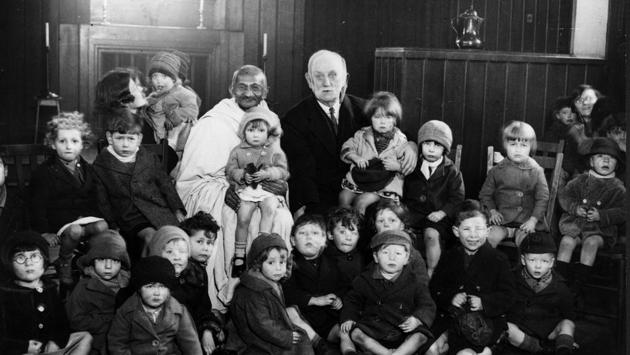 Gandhi with George Lansbury and some children at Kingsley Hall in London while attending the 1931 Round Table Conference. Returning to India in 1915, Gandhi delved length and breadth into its issues and adapted his lessons from South Africa to the local context. The years that followed were the making of the Mahatma and the Non-cooperation Movement, the declaration of Swaraj and the Dandi March saw him emerge a leader. (Hulton Archive / Getty Images)