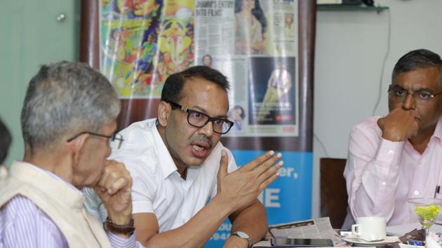 Municipal commissioner Kunal Kumar was also present at the event organised at Ramee Grand, Apte road . (Rahul Raut/HT) Municipal commissioner Kunal Kumar was also present at the event organised at Ramee Grand, Apte road . (Rahul Raut/HT)