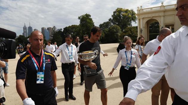 Roger Federer has also won one French Open, eight Wimbledon and five US Open titles. (REUTERS)