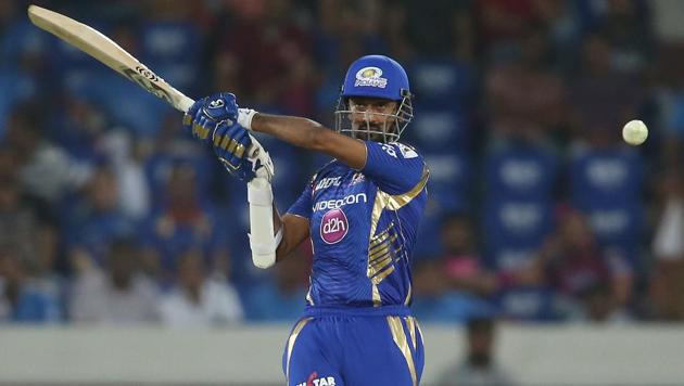 Krunal Pandya was one of the stars of Mumbai Indians’ title win in the 2017 edition of the Indian Premier League.(BCCI) Krunal Pandya was one of the stars of Mumbai Indians’ title win in the 2017 edition of the Indian Premier League.(BCCI)