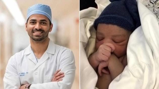 Second year Cleveland Clinic resident, Dr. Hemal, helped deliver a baby while travelling back to the United States from India. (Twitter Photo/Cleveland News) Second year Cleveland Clinic resident, Dr. Hemal, helped deliver a baby while travelling back to the United States from India. (Twitter Photo/Cleveland News)