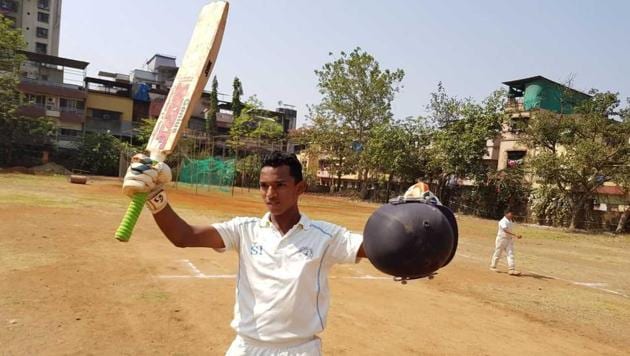 Mumbai youngster Tanishq Gavate scored 1,045 runs in the Under-14 Navi Mumbai Shield invitational cricket tournament for school teams at Kopar Kahirane, Navi Mumbai, on Tuesday. (HT Photo) Mumbai youngster Tanishq Gavate scored 1,045 runs in the Under-14 Navi Mumbai Shield invitational cricket tournament for school teams at Kopar Kahirane, Navi Mumbai, on Tuesday. (HT Photo)