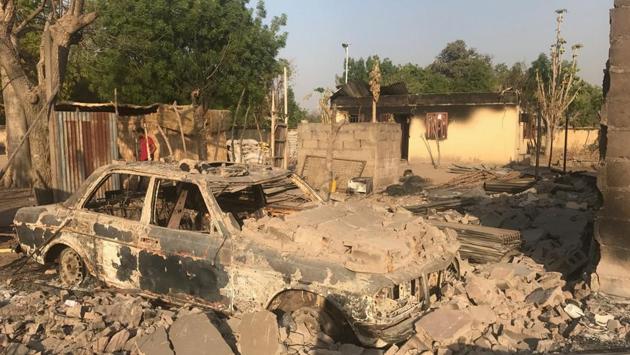 A view of the Dong village damaged in Nigeria’s air force attack in Nigeria on December 4. (Reuters File Photo) A view of the Dong village damaged in Nigeria’s air force attack in Nigeria on December 4. (Reuters File Photo)