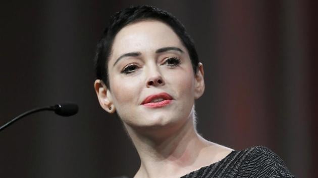 In this file photo, actress Rose McGowan speaks at the inaugural Women's Convention in Detroit. (AP) In this file photo, actress Rose McGowan speaks at the inaugural Women's Convention in Detroit. (AP)