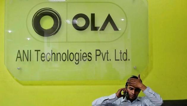 An employee inside the office of Ola cab service in Gurgaon.(Reuters File Photo)