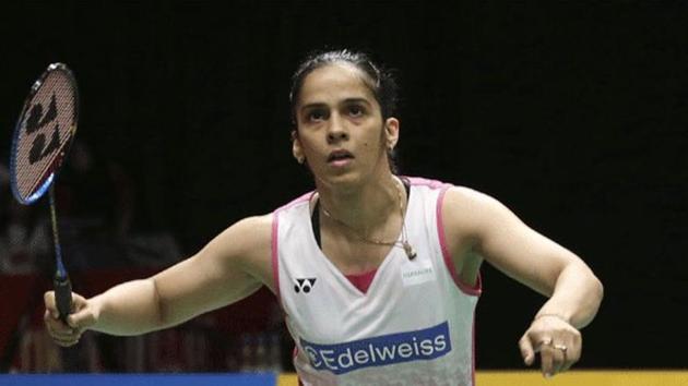 Saina Nehwal defeated Sofie Holmboe Dahl 21-15, 21-9 in the first round of the India Open badminton tournament.(Twitter)