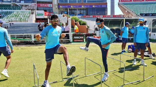 Jasprit Bumrah and Yuzvendra Chahal during a practice session at the Kingsmead Stadium. (BCCI/Twitter) Jasprit Bumrah and Yuzvendra Chahal during a practice session at the Kingsmead Stadium. (BCCI/Twitter)