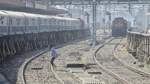 Railway officials said that the remodelling work of the yard is currently in process, with renovation of criss-cross tracks likely to be undertaken soon. (HT FILE PHOTO) Railway officials said that the remodelling work of the yard is currently in process, with renovation of criss-cross tracks likely to be undertaken soon. (HT FILE PHOTO)
