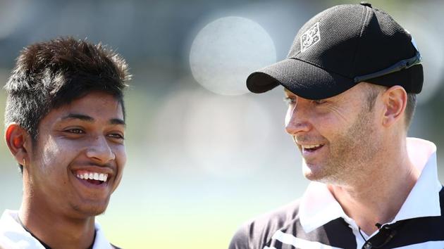 Sandeep Lamichhane has said speaking to Michael Clarke relaxes him while the former Australia skipper has said he could only ‘smile’ when watching the Nepal bowler bowl. (Getty Images) Sandeep Lamichhane has said speaking to Michael Clarke relaxes him while the former Australia skipper has said he could only ‘smile’ when watching the Nepal bowler bowl. (Getty Images)