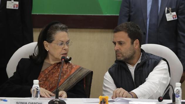 Congress president Rahul Gandhi, right, talks to Sonia Gandhi during Congress Working Committee meeting in New Delhi on December 22, 2017. (AP File Photo) Congress president Rahul Gandhi, right, talks to Sonia Gandhi during Congress Working Committee meeting in New Delhi on December 22, 2017. (AP File Photo)