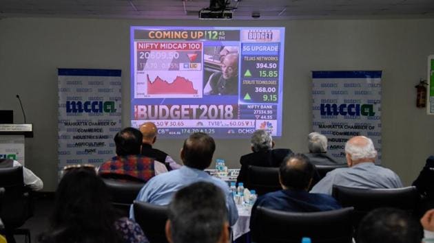 Prominent industrialists and experts watching the live telecast of Union Budget 2018 at Navalmal Firodia Hall, MCCIA in Pune, India, on February 1. (Sanket Wankhade/HT PHOTO) Prominent industrialists and experts watching the live telecast of Union Budget 2018 at Navalmal Firodia Hall, MCCIA in Pune, India, on February 1. (Sanket Wankhade/HT PHOTO)