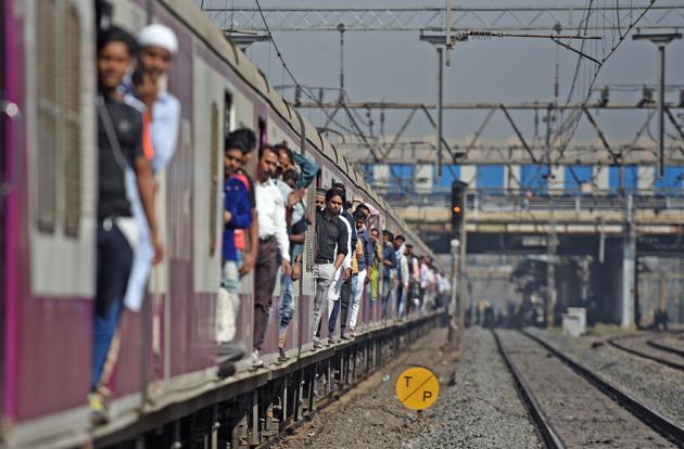 A train on the Western Line in Mumbai. Rs 1,48,528 crore is the capital expenditure for the Indian Railways for 2018-19. All trains to be progressively provided with WiFi, CCTV and other state-of-the-art amenities. An institute is also coming up at Vadodara to train people for the bullet train programme. (Satyabrata Tripathy / HT Photo) A train on the Western Line in Mumbai. Rs 1,48,528 crore is the capital expenditure for the Indian Railways for 2018-19. All trains to be progressively provided with WiFi, CCTV and other state-of-the-art amenities. An institute is also coming up at Vadodara to train people for the bullet train programme. (Satyabrata Tripathy / HT Photo)