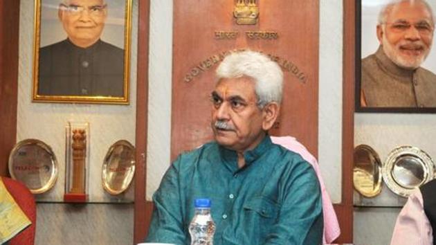 Telecom minister Manoj Sinha addressing a press conference in New Delhi. (PTI File Photo) Telecom minister Manoj Sinha addressing a press conference in New Delhi. (PTI File Photo)
