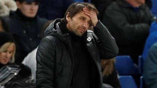 Finishing in the Premier League top four would be a “great success” for Chelsea this season, said Antonio Conte after his side’s 3-0 loss to Bournemouth. (Action Images via Reuters) Finishing in the Premier League top four would be a “great success” for Chelsea this season, said Antonio Conte after his side’s 3-0 loss to Bournemouth. (Action Images via Reuters)