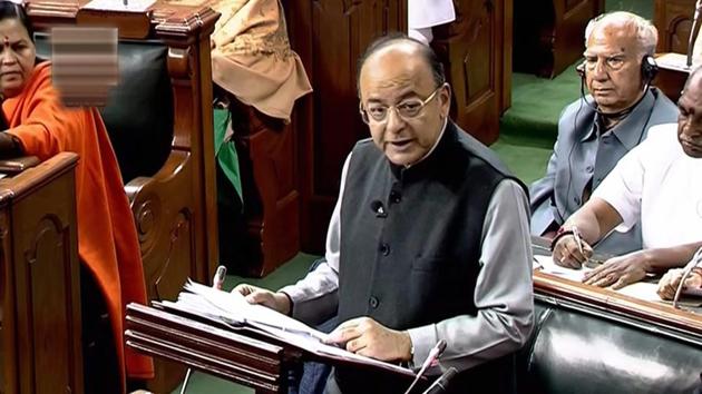 Union finance minister Arun Jaitley presenting the Union Budget in Parliament in New Delhi on Thursday. (PTI) Union finance minister Arun Jaitley presenting the Union Budget in Parliament in New Delhi on Thursday. (PTI)