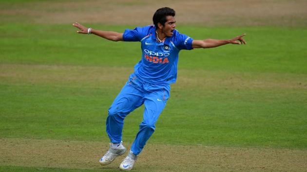 Speedster Kamlesh Nagarkoti, who has been picked by Kolkata Knight Riders (KKR) for the upcoming edition of the Indian Premier League (IPL), has grabbed seven wickets in the ongoing ICC Under-19 Cricket World Cup. (Twitter) Speedster Kamlesh Nagarkoti, who has been picked by Kolkata Knight Riders (KKR) for the upcoming edition of the Indian Premier League (IPL), has grabbed seven wickets in the ongoing ICC Under-19 Cricket World Cup. (Twitter)