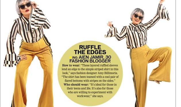 Aien wears trousers from Zara a, shirt from Lulu & Sky and sunglasses from Carrera; Art direction by Amit Malik; Make-up and hair by Anjali Jain (Raj K Raj) Aien wears trousers from Zara a, shirt from Lulu & Sky and sunglasses from Carrera; Art direction by Amit Malik; Make-up and hair by Anjali Jain (Raj K Raj)
