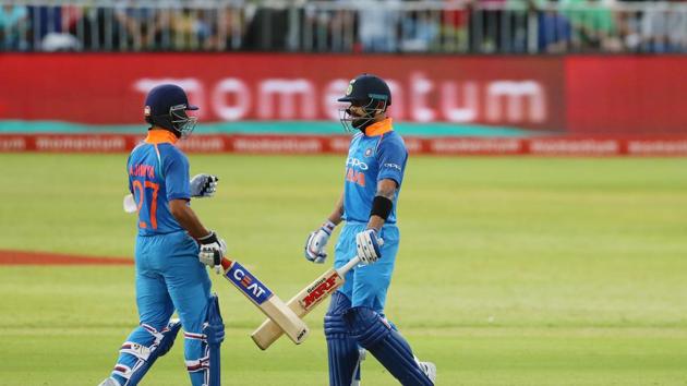 Rahane and Kohli took the attack to the South African bowlers as they stayed on course to overhaul the target. (BCCI) Rahane and Kohli took the attack to the South African bowlers as they stayed on course to overhaul the target. (BCCI)