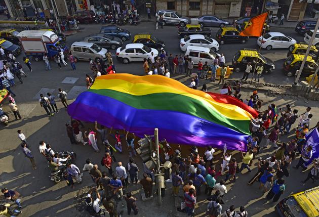 Colours of pride at the August Kranti Maidan in Mumbai on Saturday. (HT Photo) Colours of pride at the August Kranti Maidan in Mumbai on Saturday. (HT Photo)