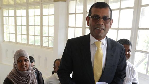 Former president of the Maldives Mohamed Nasheed in Colombo. (AFP file photo) Former president of the Maldives Mohamed Nasheed in Colombo. (AFP file photo)