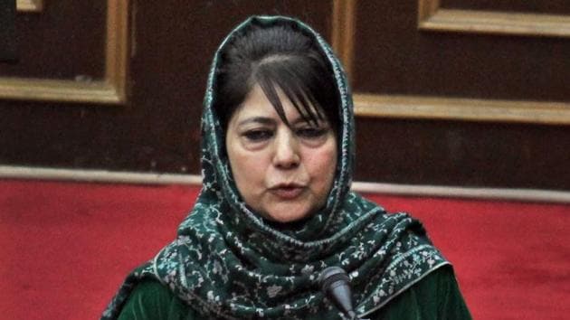 Jammu and Kashmir chief minister Mehbooba Mufti speaks during the state Assembly session in Jammu. (PTI Photo) Jammu and Kashmir chief minister Mehbooba Mufti speaks during the state Assembly session in Jammu. (PTI Photo)