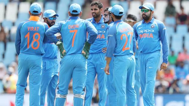 Bhuvneshwar Kumar gave India the first breakthrough when he removed Hashim in the 10th over. (BCCI) 