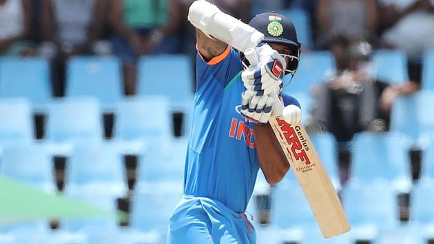 But Shikhar Dhawan stuck it out in the middle. (BCCI) 