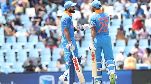 Kohli and Dhawan put on an unbeaten 93 runs for the second wicket. (BCCI) 