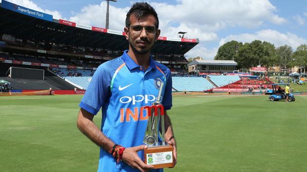 Yuzvendra Chahal was named Man of the Match for his superb bowling performance on Sunday. (BCCI) 