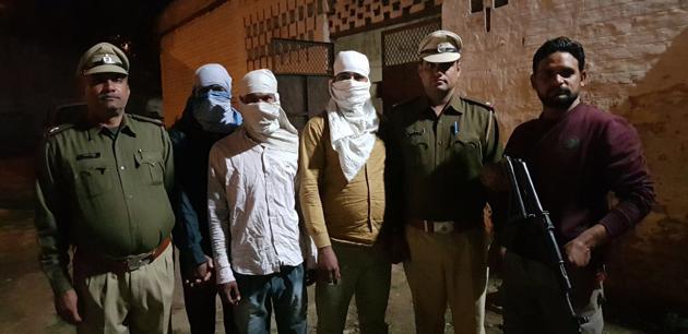 The three accused were produced before a court and sent to police remand for seven days for further interrogation. DNA samples were also collected from the crime scene. (HT PHOTO) The three accused were produced before a court and sent to police remand for seven days for further interrogation. DNA samples were also collected from the crime scene. (HT PHOTO)