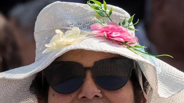 It’s not just the children who channelled summer at the Derby. The wide-brimmed, straw-fashioned hats have been a common sight at horse races over the years. (Pratik Chorge / HT Photo)