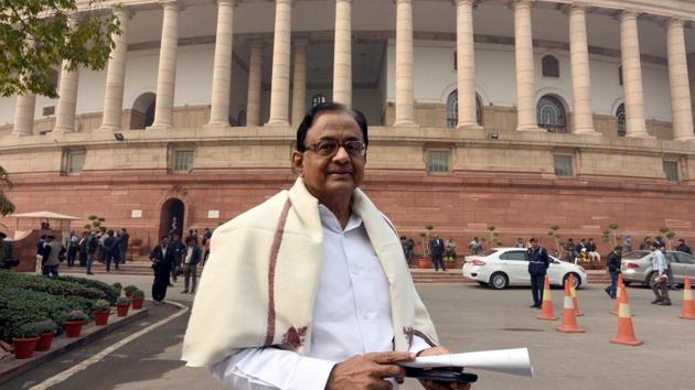 Senior Congress leader P Chidambaram has been critical about the NDA government’s handling of the economy.(Sonu Mehta/HT File Photo)