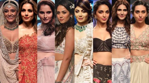 Check out the most glorious lehenga’s seen on celebrities from the Lakme Fashion Week Summer/Resort 2018 runways(Agencies)