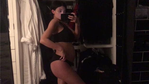 Kylie Jenner is a still from the video documenting her pregnancy. Kylie Jenner is a still from the video documenting her pregnancy.