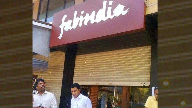 A Fabindia store in Goa. Fabindia described the notice as ‘baseless’ and denied any wrongdoing.(PTI File Photo)