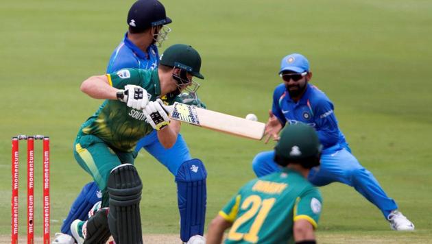 South Africa's David Miller is caught out by Ajinkya Rahane during the second India vs South Africa ODI in Centurion on Sunday (February 4, 2018). (REUTERS) South Africa's David Miller is caught out by Ajinkya Rahane during the second India vs South Africa ODI in Centurion on Sunday (February 4, 2018). (REUTERS)
