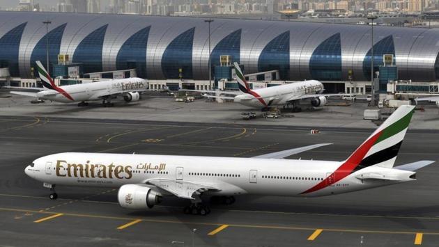 Dubai airport handles almost entirely international flights and is the hub for the Middle East’s largest airline, Emirates.(AP File Photo)