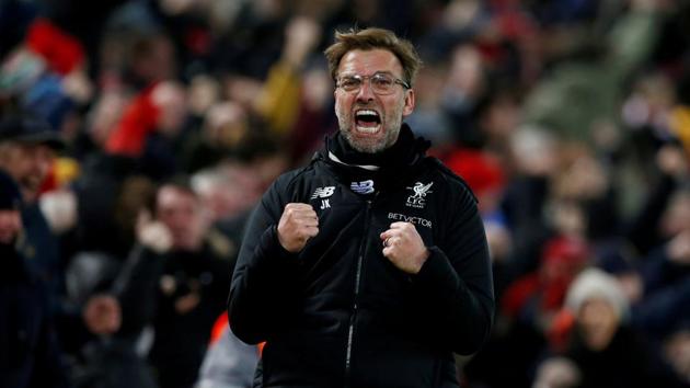 Liverpool manager Jurgen Klopp wasn’t pleased by the late penalty awarded to Tottenham Hotspur. (REUTERS) Liverpool manager Jurgen Klopp wasn’t pleased by the late penalty awarded to Tottenham Hotspur. (REUTERS)