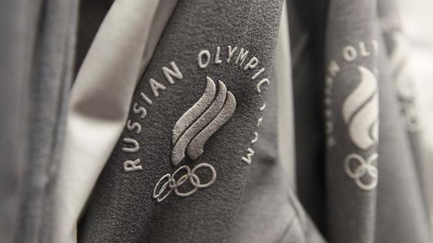 The logo of Russian Olympic team is seen on the uniform of athletes competing in 2018 Winter Olympics. (Reuters) The logo of Russian Olympic team is seen on the uniform of athletes competing in 2018 Winter Olympics. (Reuters)