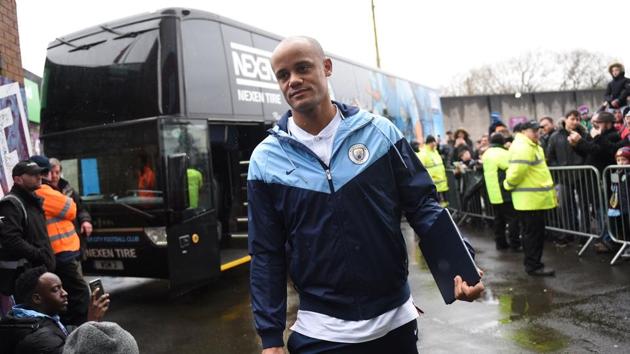 Vincent Kompany has no intentions of leaving Manchester City despite the fact that he’s no longer guaranteed a first-team place at the side.(AFP)