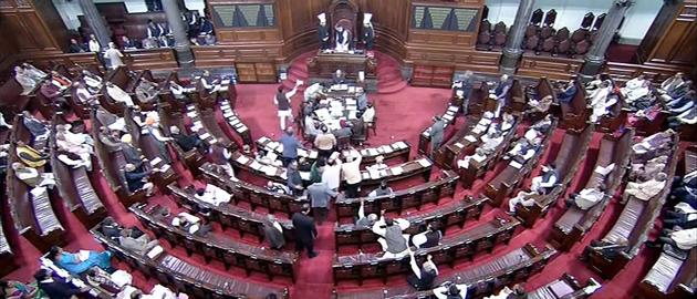 A view of the Rajya Sabha in New Delhi on Tuesday. (PTI Photo) A view of the Rajya Sabha in New Delhi on Tuesday. (PTI Photo)