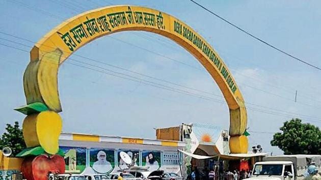 Police teams had sanitised the dera on September 7 last year.(HT File)