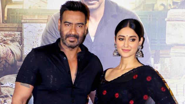 Ajay Devgn and Ileana D’Cruz at the trailer launch of film Raid in Mumbai on Tuesday. (PTI) Ajay Devgn and Ileana D’Cruz at the trailer launch of film Raid in Mumbai on Tuesday. (PTI)