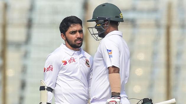Mominul Haque scored centuries in both innings as Bangladesh escaped with a draw against Sri Lanka in Chittagong.(AFP)