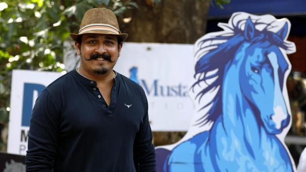 Director Tejas Deoskar is directing Madhuri Dixit-Nene in her debut Marathi film. (Rahul Raut/HT PHOTO) Director Tejas Deoskar is directing Madhuri Dixit-Nene in her debut Marathi film. (Rahul Raut/HT PHOTO)