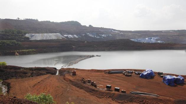 Mining activities in progress in North Goa. (HT File Photo) Mining activities in progress in North Goa. (HT File Photo)