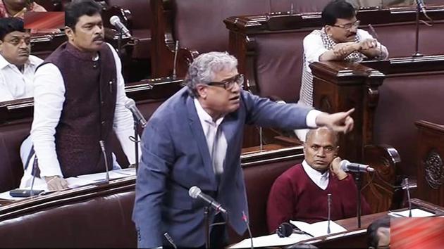 TMC member Derek O'Brien speaks in the Rajya Sabha in New Delhi on Tuesday. (PTI Photo) TMC member Derek O'Brien speaks in the Rajya Sabha in New Delhi on Tuesday. (PTI Photo)