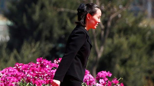 Kim Yo Jong, sister of North Korean leader Kim Jong Un, attends an opening ceremony of a newly constructed residential complex in Ryomyong street in Pyongyang, North Korea April 13, 2017. (REUTERS File Photo) Kim Yo Jong, sister of North Korean leader Kim Jong Un, attends an opening ceremony of a newly constructed residential complex in Ryomyong street in Pyongyang, North Korea April 13, 2017. (REUTERS File Photo)